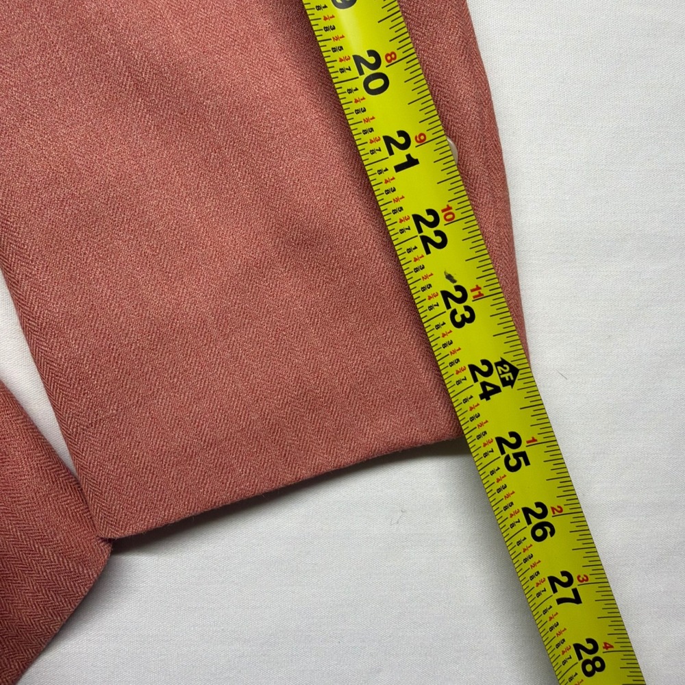 Austin Reed 41R Salmon Herringbone Sport Coat Blazer Union Made USA Wedding - Picture 15 of 15